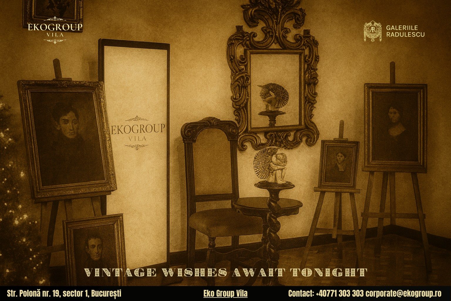 Urări de Crăciun încărcate de farmec interbelic în cadrul Crăciunului anilor ’30 găzduit de Eko Group Vila